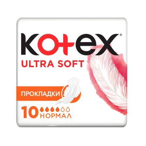 Гігієнічні прокладки Kotex Ultra Soft Normal, 10 шт.